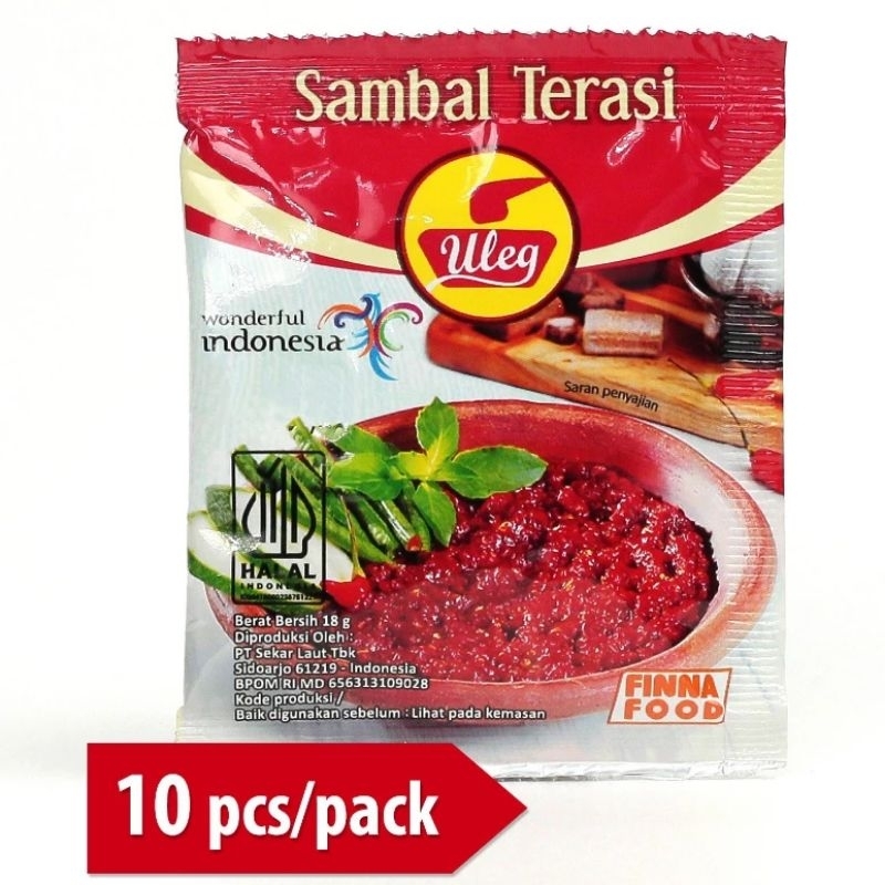 

finna food sambal uleg isi 10 sachet(sambal terasi)
