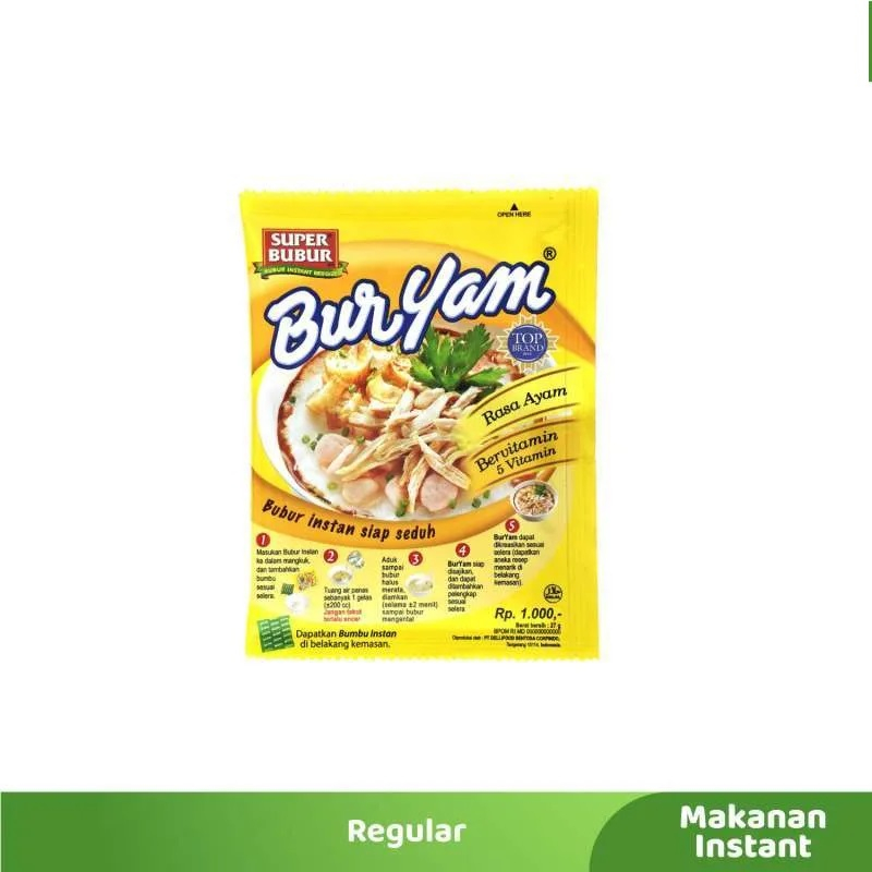 

Mouseman - Super Bubur Buryam Rasa Ayam 22 Gram 1 PCS