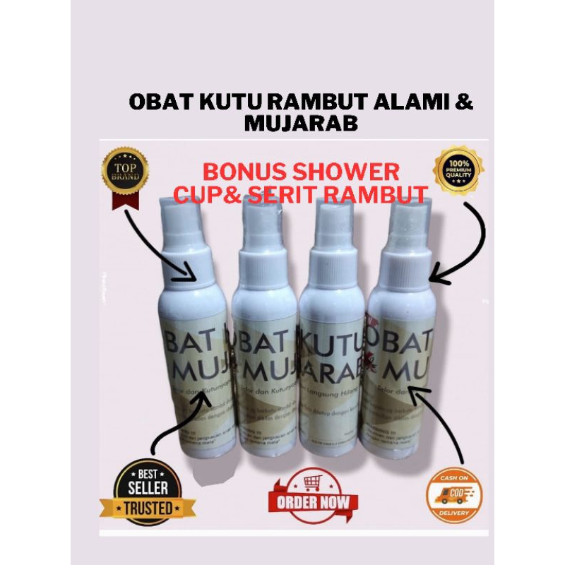 Obat Kutu Rambut Paling Ampuh | Basmi Kutu & Telur Seketika | Anti Gatal