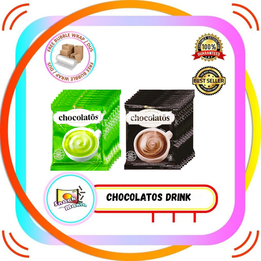 

Chocolatos Drink Coklat Bubuk Chocolate 27 gr | Matcha Green tea 24 gr x 10 Sachet RENTENG