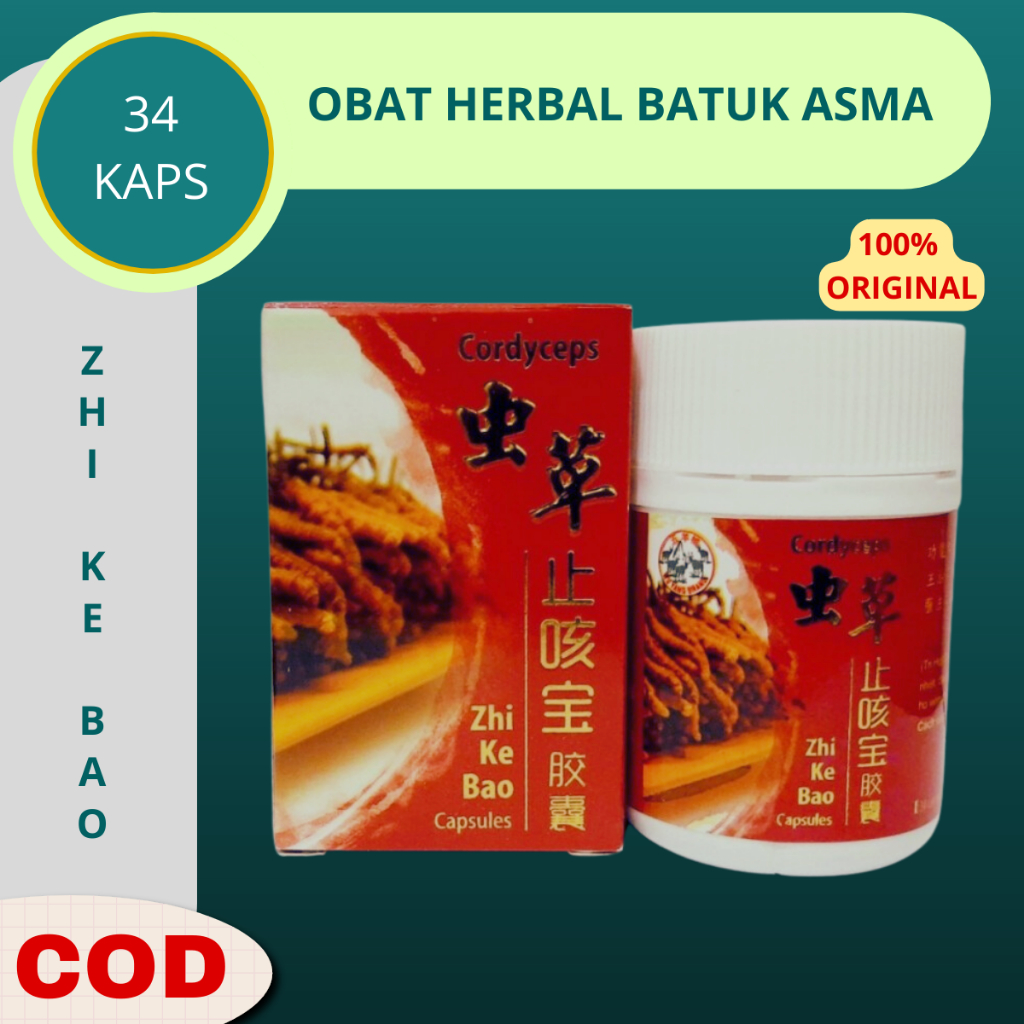 Obat Herbal Batuk Paling Ampuh Untuk Dewasa ZHI KE BAO Obat Cina Oringinal Untuk Asma - Bronkitis Tb