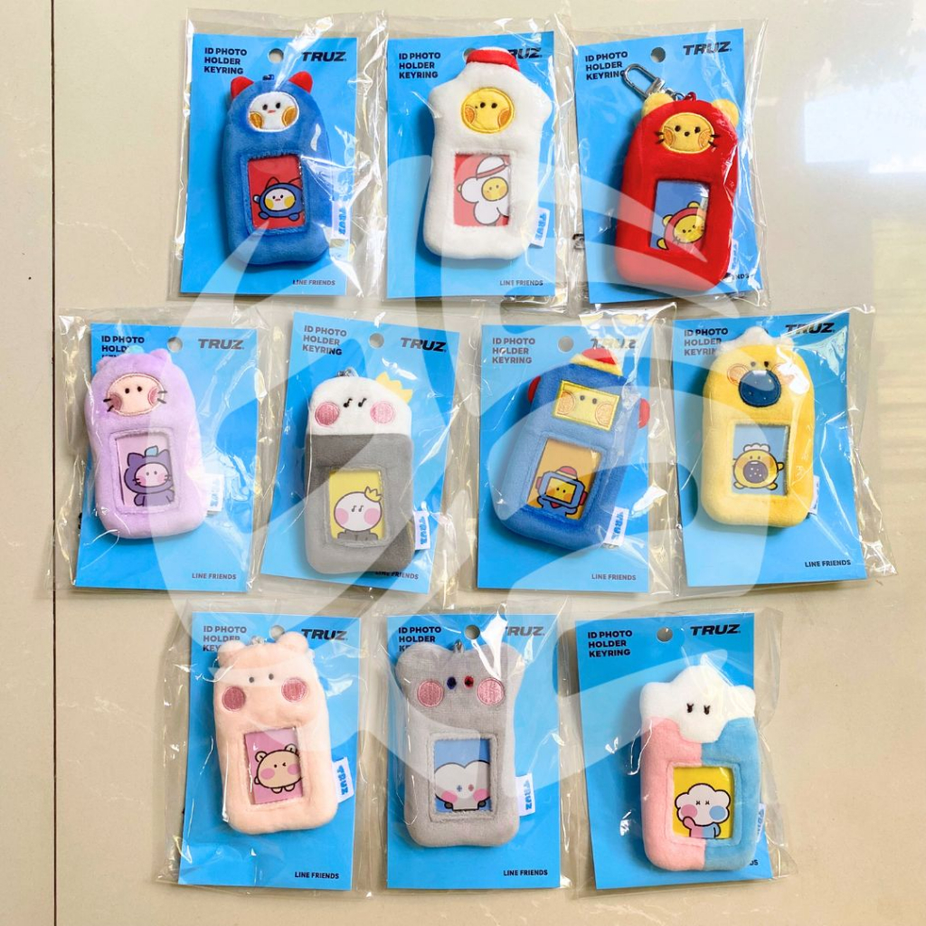 [READY] TRUZ TREASURE LINE FRIENDS MININI MINI ID PHOTO HOLDER BAG CHARM KEYRING SEALED NEW OFFICIAL