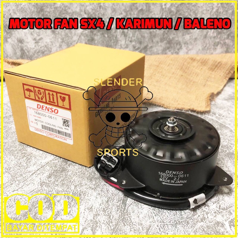 MOTOR FAN KARIMUN SX4 - MOTOR FAN RADIATOR BALENO AERIO SX-4 KARIMUN