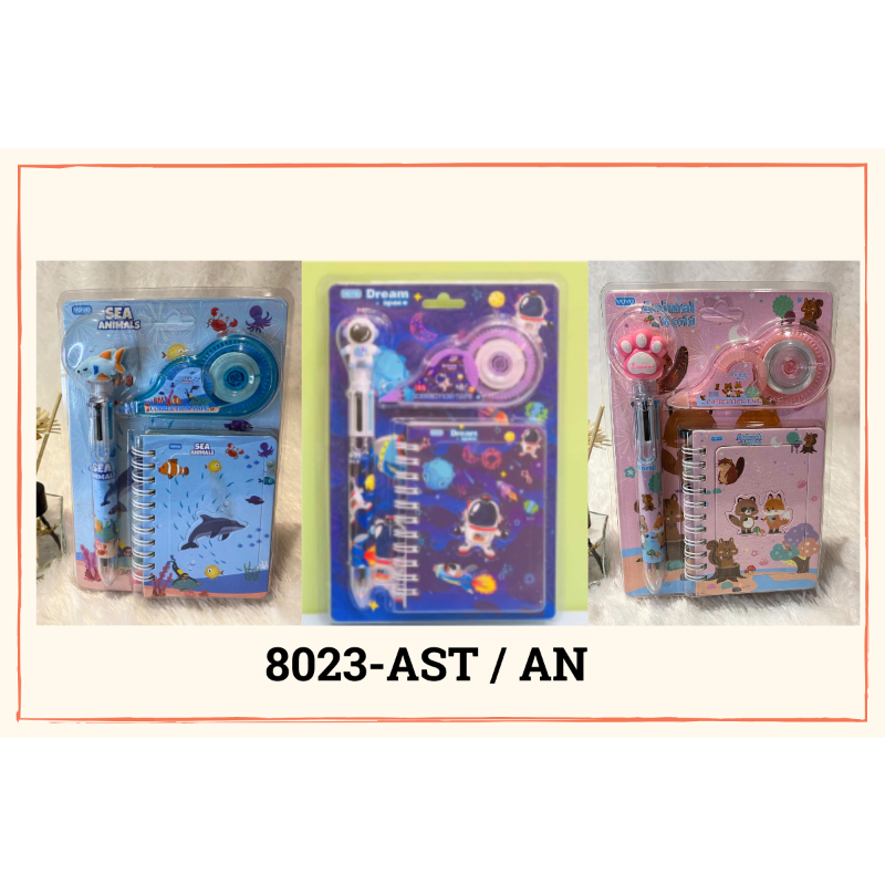 

KJ!! STUDY SET NOTES PERLENGKAPAN ALAT TULIS SEKOLAH ANAK MURAH LUCU SOUVENIR KARAKTER 8023 ATK MURAH SALE