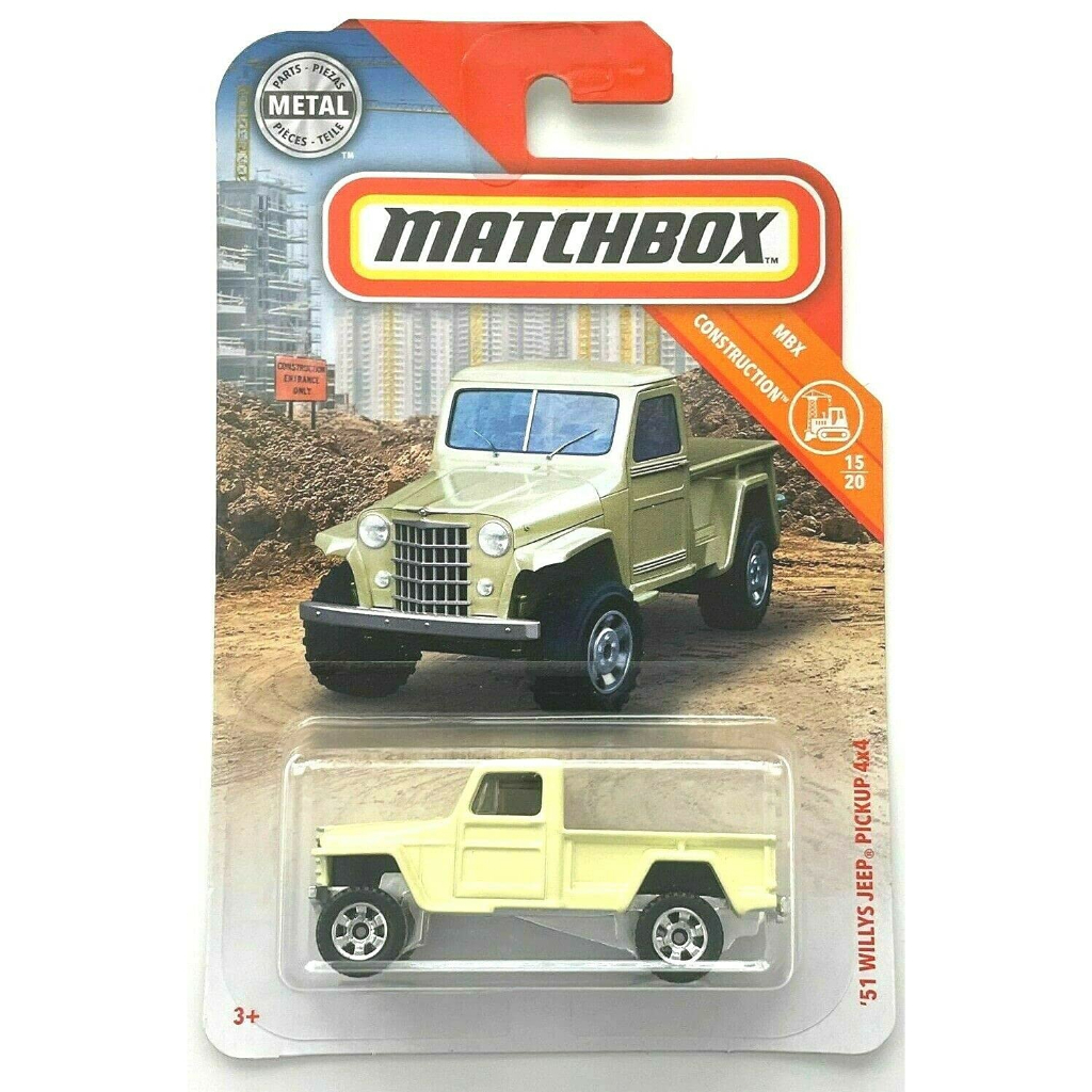 MATCHBOX 51 WILLYS JEEP PICKUP 4x4 DIECAST MINIATUR TRUK