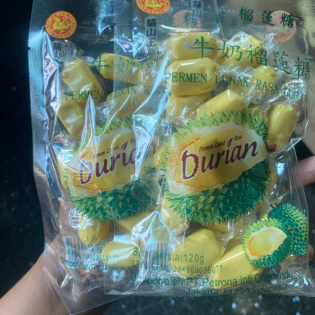 

Permen Durian Musangking Berat 120GR