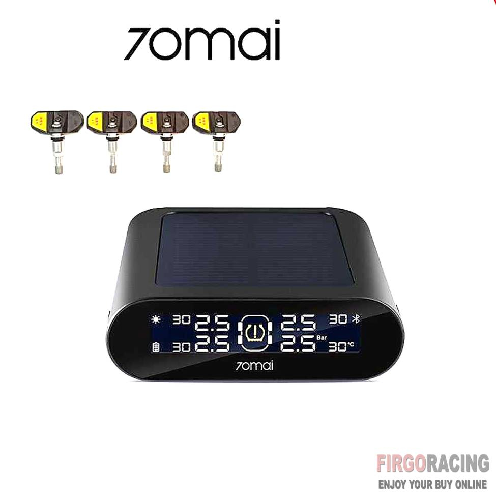 Xiaomi 70mai Midrive Monitoring Tekanan Ban Mobil TPMS Solar Power T01