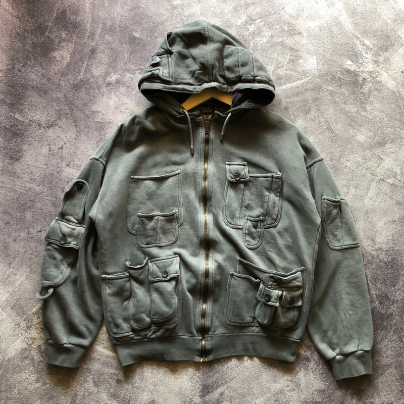 Hoodie Zipper D&G Dolce & Gabbana Second Grey