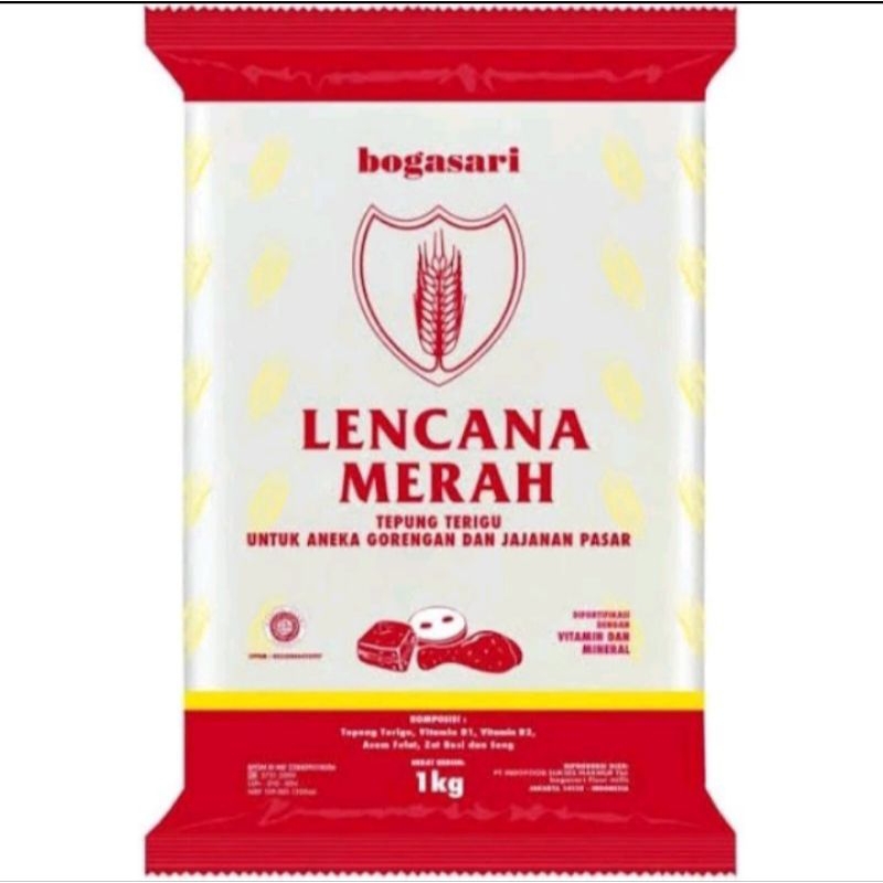

Tepung Terigu LENCANA MERAH Bogasari 1KG