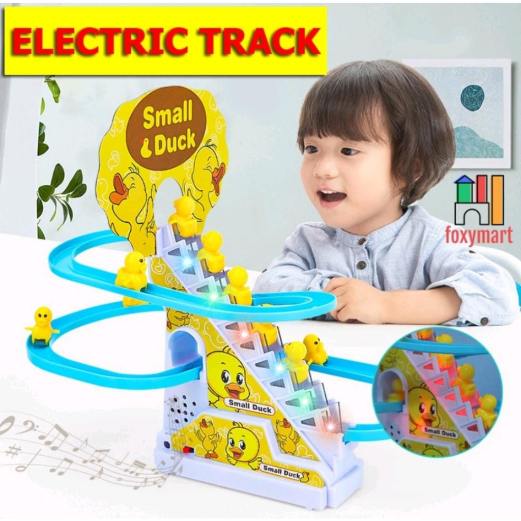 Cod Mainan Track Tangga Bebek Seluncur Ada Music Dan Lampu/ Duck Bebek Kuning / Seluncur Tangga Bebe