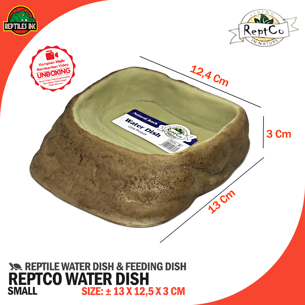 ReptCo Water Dish S / Wadah Tempat Air Minum Reptil Hewan Kurakura