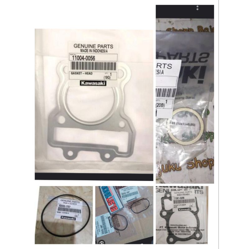 PAKING/GASKET/PERPAK ATAS BAWAH TOP SET BLOK SEHER KAZE ZONE BLITZ JOY ORIGINAL