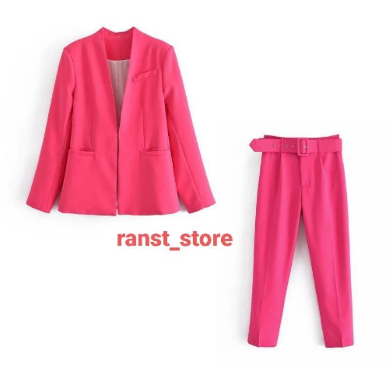 setcel blazer wanita / setelan blazer wanita celana Slimfit formal terbaru
