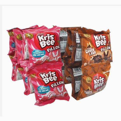 

KRISBEE PILLOW 12gr CHOCOLAVA STRAWBERRY ICE CREAM BISKUIT COKLAT SNACK KUE WAFER COKELAT CEREAL CHOCO LAVA KRIS BEE MAKANAN RINGAN CEMILAN ANAK GROSIR RENCENG MURAH ECERAN ECER 12 GRAM GR