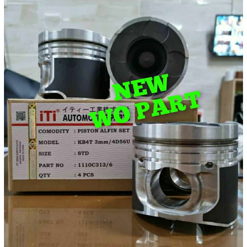 piston seher L200 l200 Triton 2.5 2500cc mesin KB4T / 4D56U type aring oli 3mm