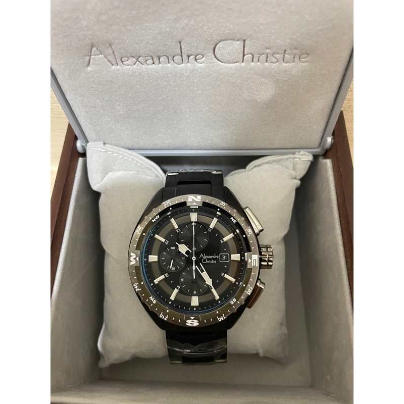Jam tangan Alexander christie 6436 Black