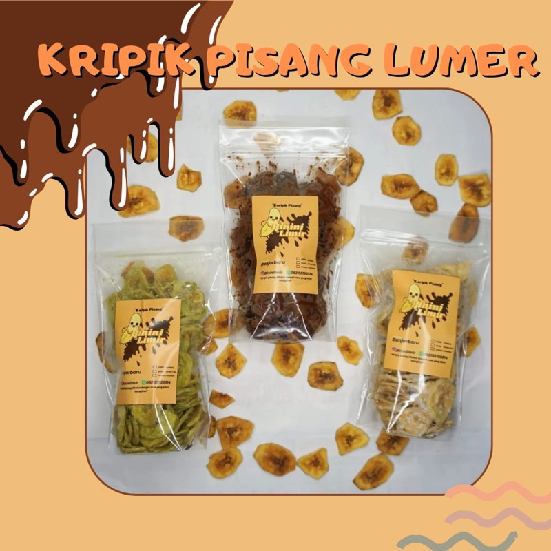 KRIPIK PISANG LUMER, Cemilan, Kripik pisang, Kripik Lumer