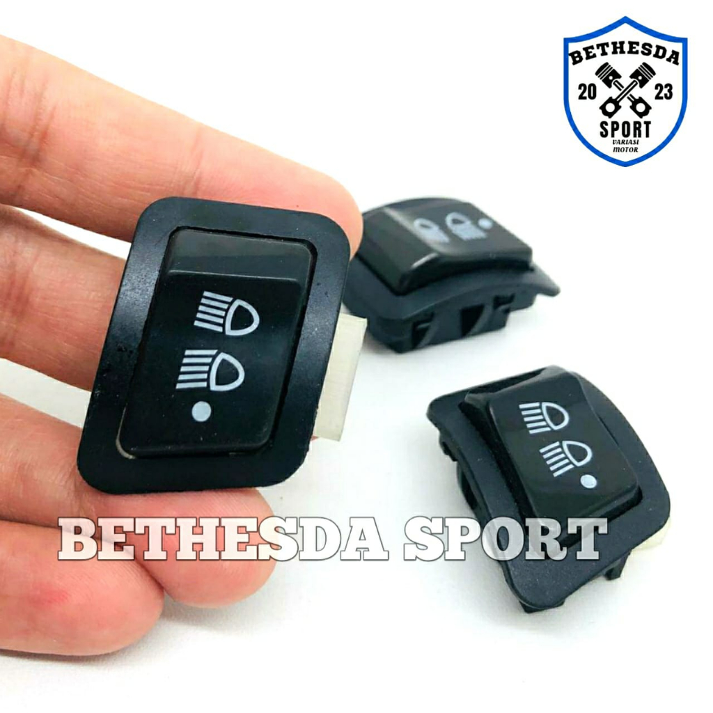 Saklar Lampu Motor Honda / Tombol Lampu DIM Motor Beat 3 Fungs ON OFF / Saklar Dim 3titik