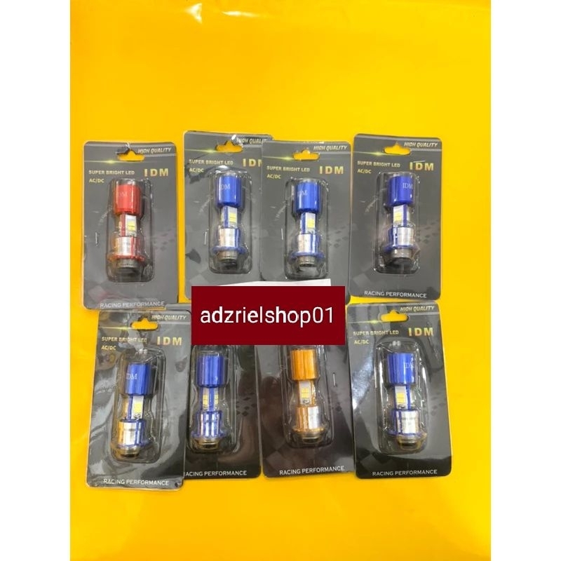 LAMPU LED DEPAN PUTIH TERANG IDM AC DC BEBEK MATIC