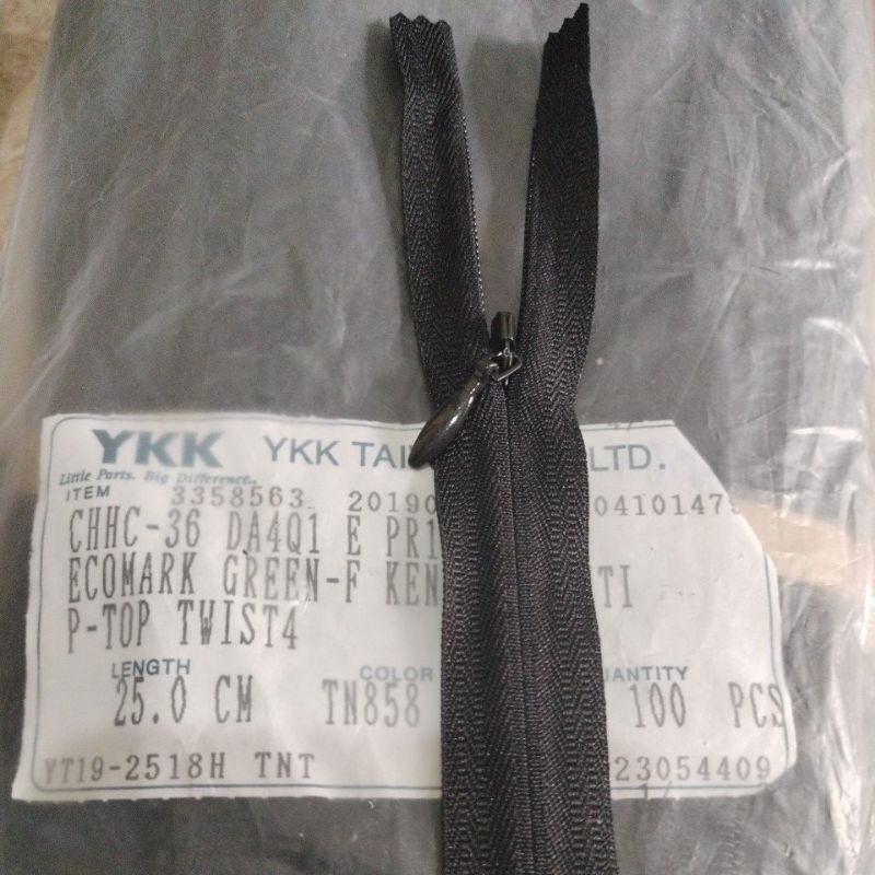 Sleting Jepang YKK / Zipper Jepang YKK