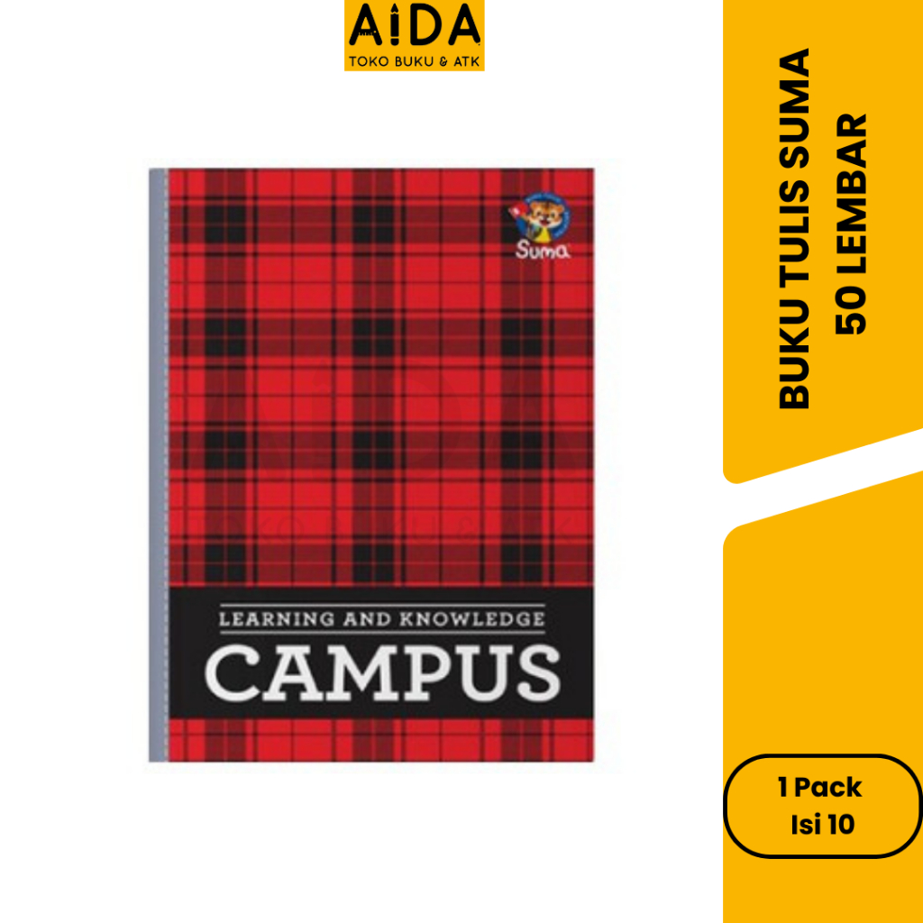 

BUKU TULIS BOXY SUMA CAMPUS/SCHOOL 1 Pack (Isi 10)