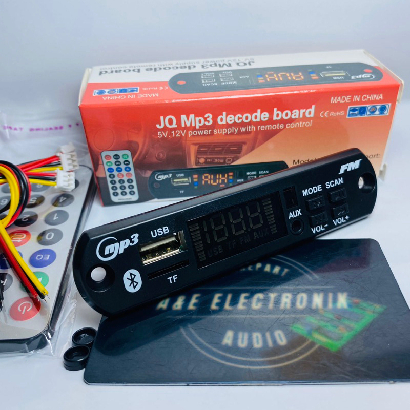 Mp3 Kit Modul Bluetooth 5.0 USB AUX Fm Ridio 12V Original D091BT TU2T