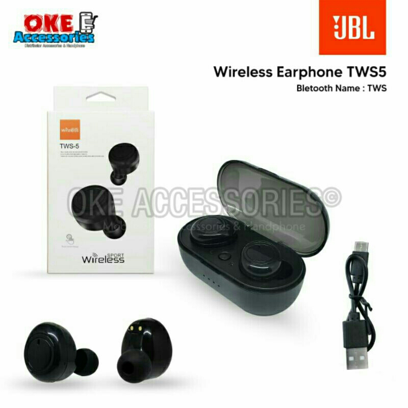 HF/ Headset/ Handsfree/ Earphone JBL BLUETOOTH TWS-5