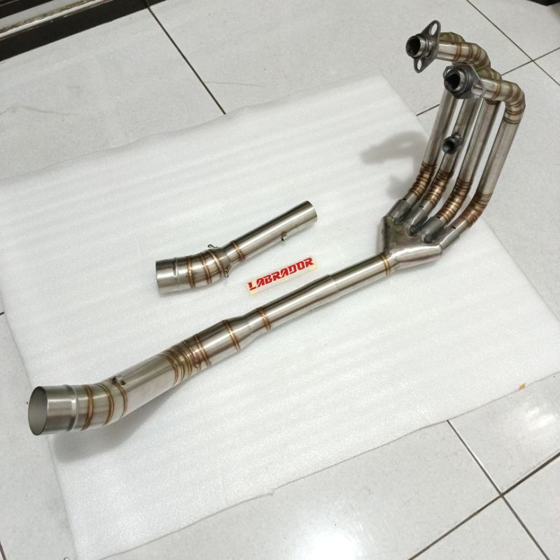 leher header custom 4 2 1 original Labrador ninjafi ninjanewfi ninjakarbu ninjaz250 r25 mt25 cbr250r
