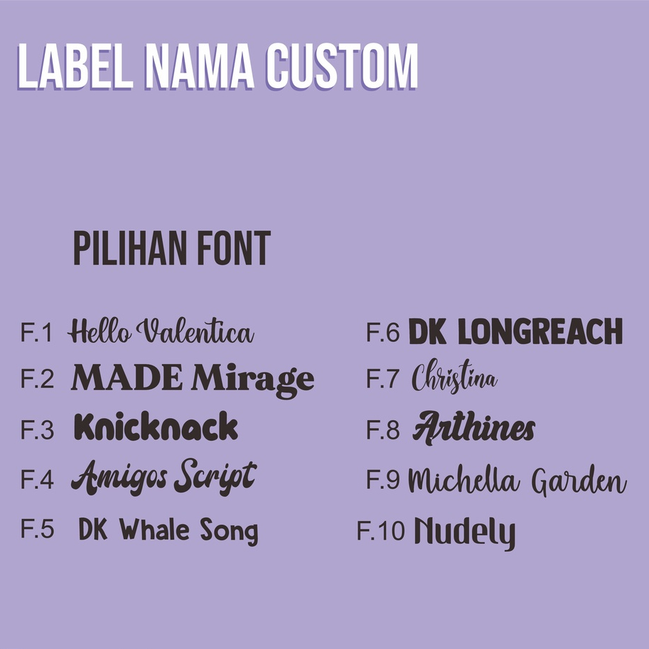 

RK STIKER LABEL NAMA ANAK CUSTOM WATERPROOF LABEL NAMA CUSTOM