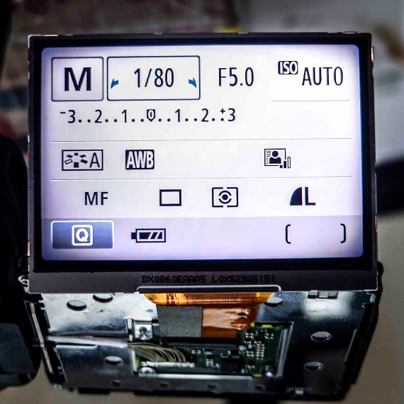 LCD CANON 600d 60D 6D Vignet tipis