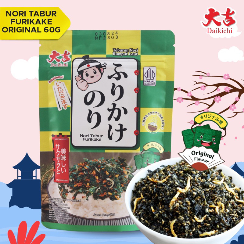

Nori Tabur Furikake Rumput Laut Panggang Campuran Ikan Teri 60g
