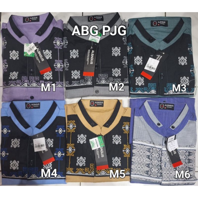 TAKWA AL BAGUS ALBAGUS SONGKET ABG BAJU KOKO LENGAN PANJANG  DAN LENGAN PENDEK,MOTIF TIMBUL TERBARU