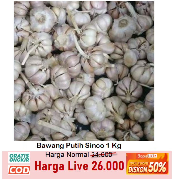 

Bawang Putih Sinco 1000 gram