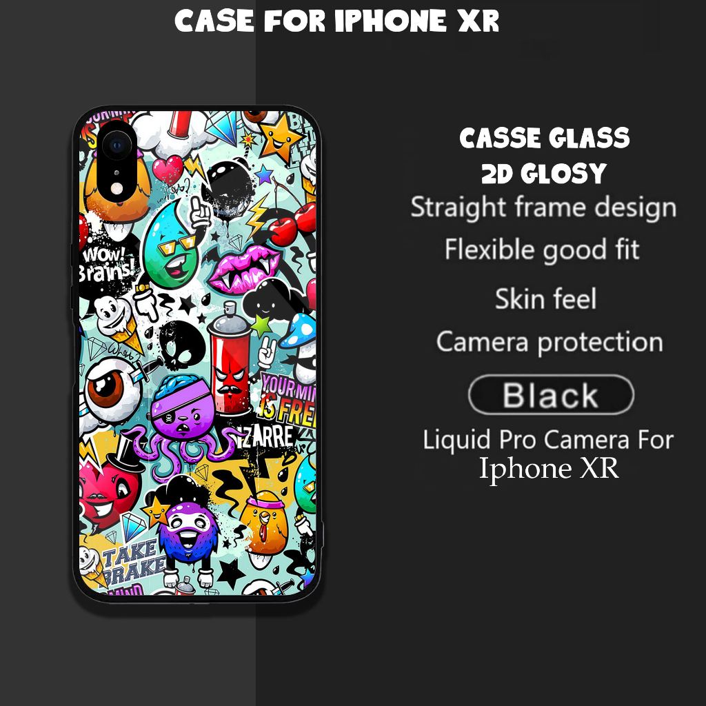 Case Iphone XR Terbaru Motif [GRAFITI] Terlaris Casing Iphone XR Softcase Iphone XR Softcase Glosy K