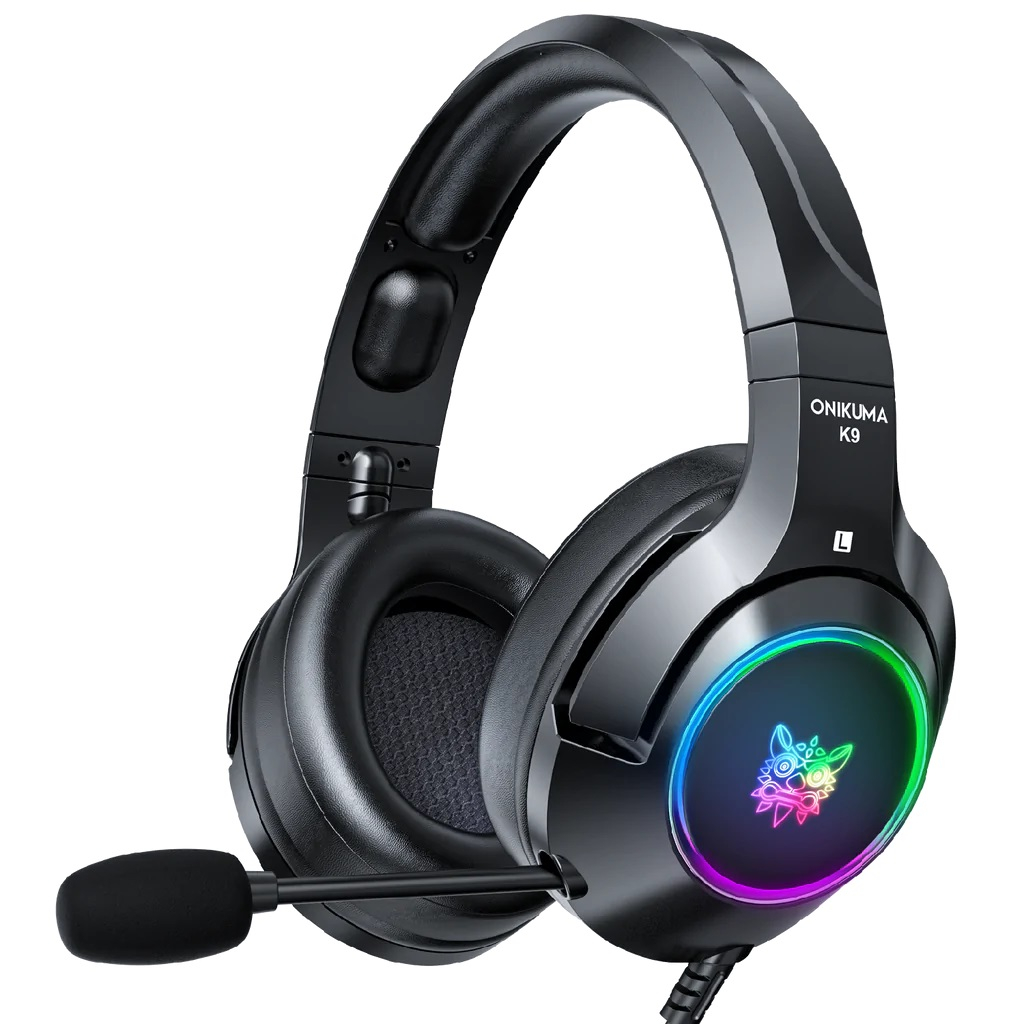 Headphone Gaming ONIKUMA K9 RGB Noice Canceling Black ORIGINAL