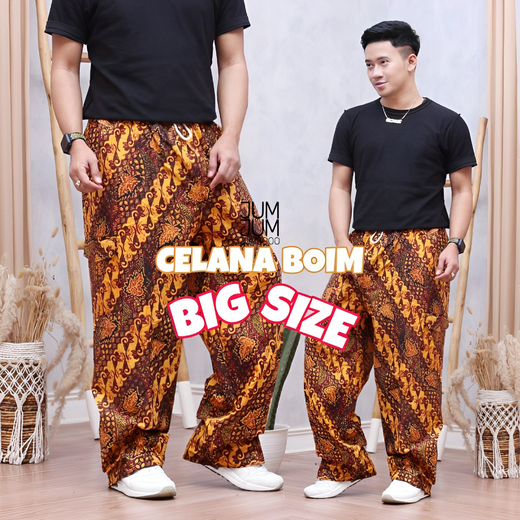 Celana Panjang Pria Batik Boim Dewasa Jumbo