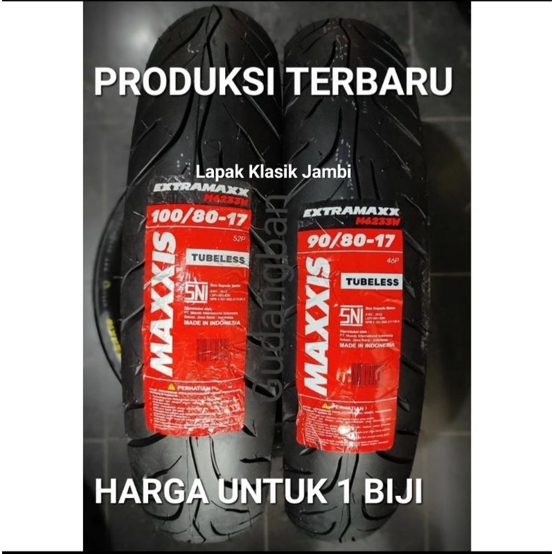 Ban Luar Motor MAXXIS EXTRAMAXX  90/80-17 100/80-17 Semi Soft Compound