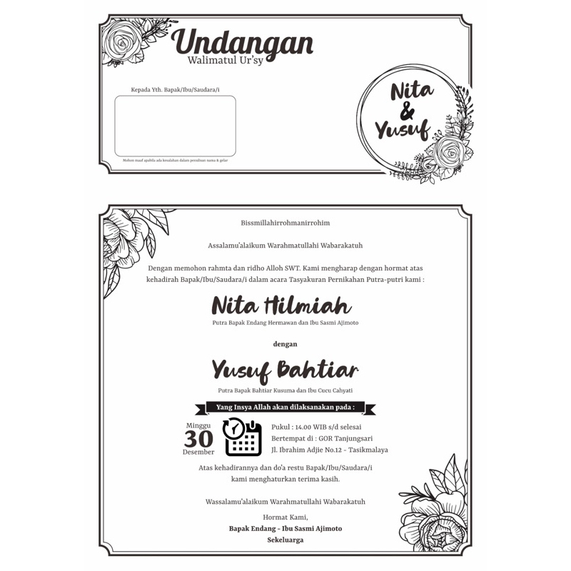 

UNDANGAN MURAAH SURABAYA !! UNDANGAN WALIMATUL URSY