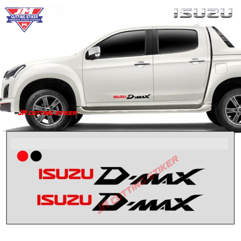Stiker variasi body isuzu dmax sticker cutting mobil dmax
