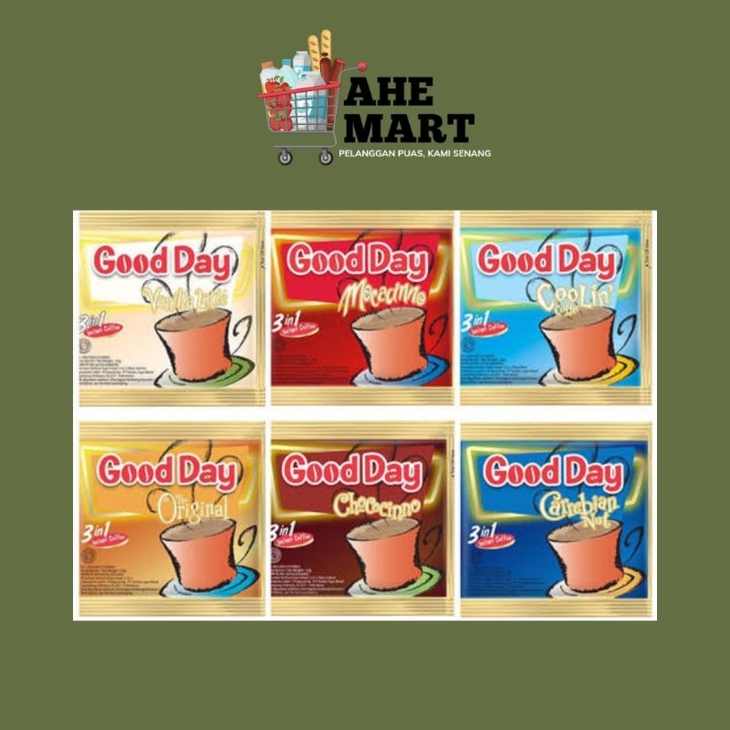 

GOOD DAY KOPI ALL VARIAN 3in1 20g ISI 10PCS