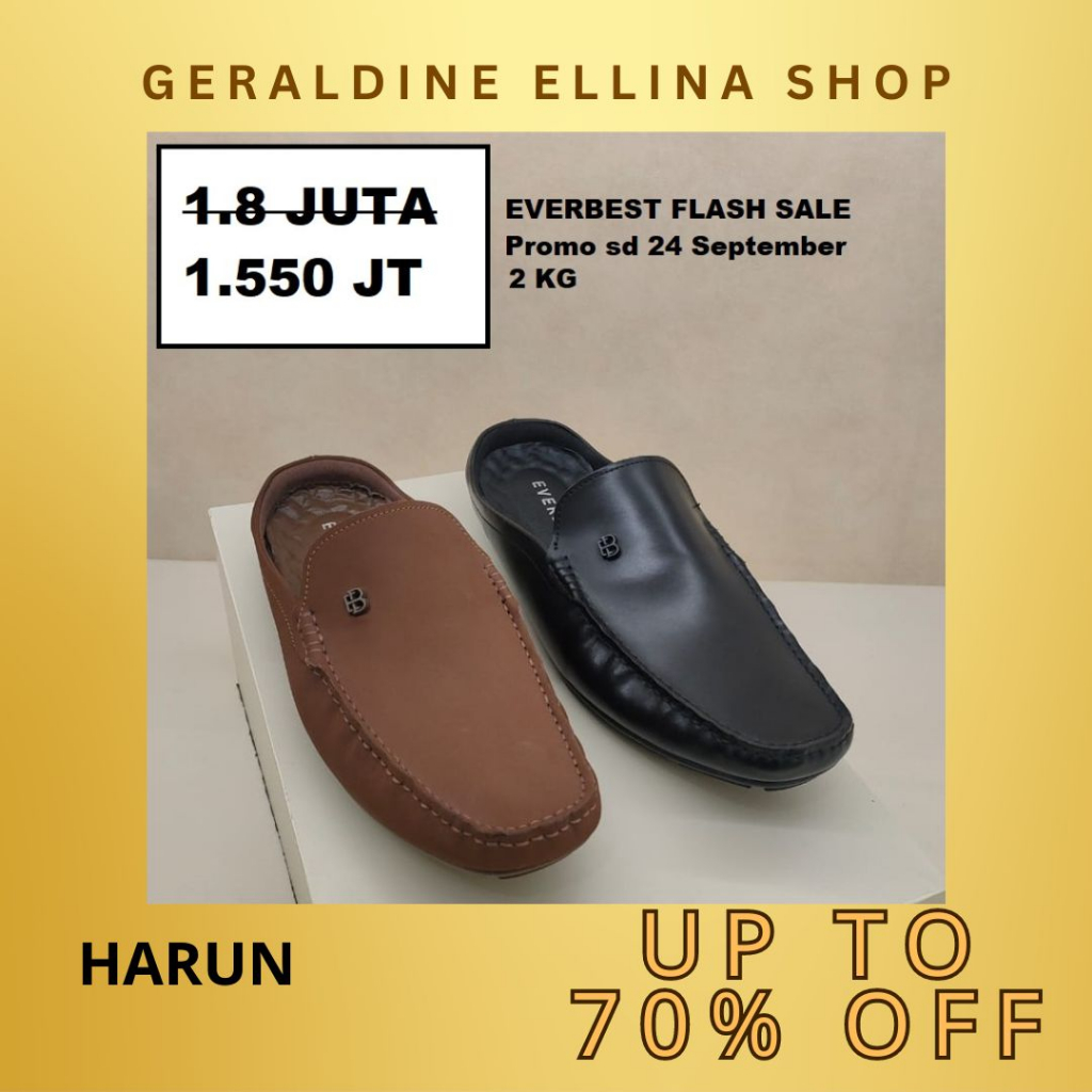 Sepatu pria everbest shoes original 100% seri HARUN