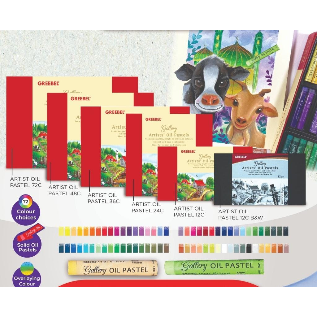 

GREEBEL Crayon ARTIST OIL PASTEL Premium Quality Non - Toxic