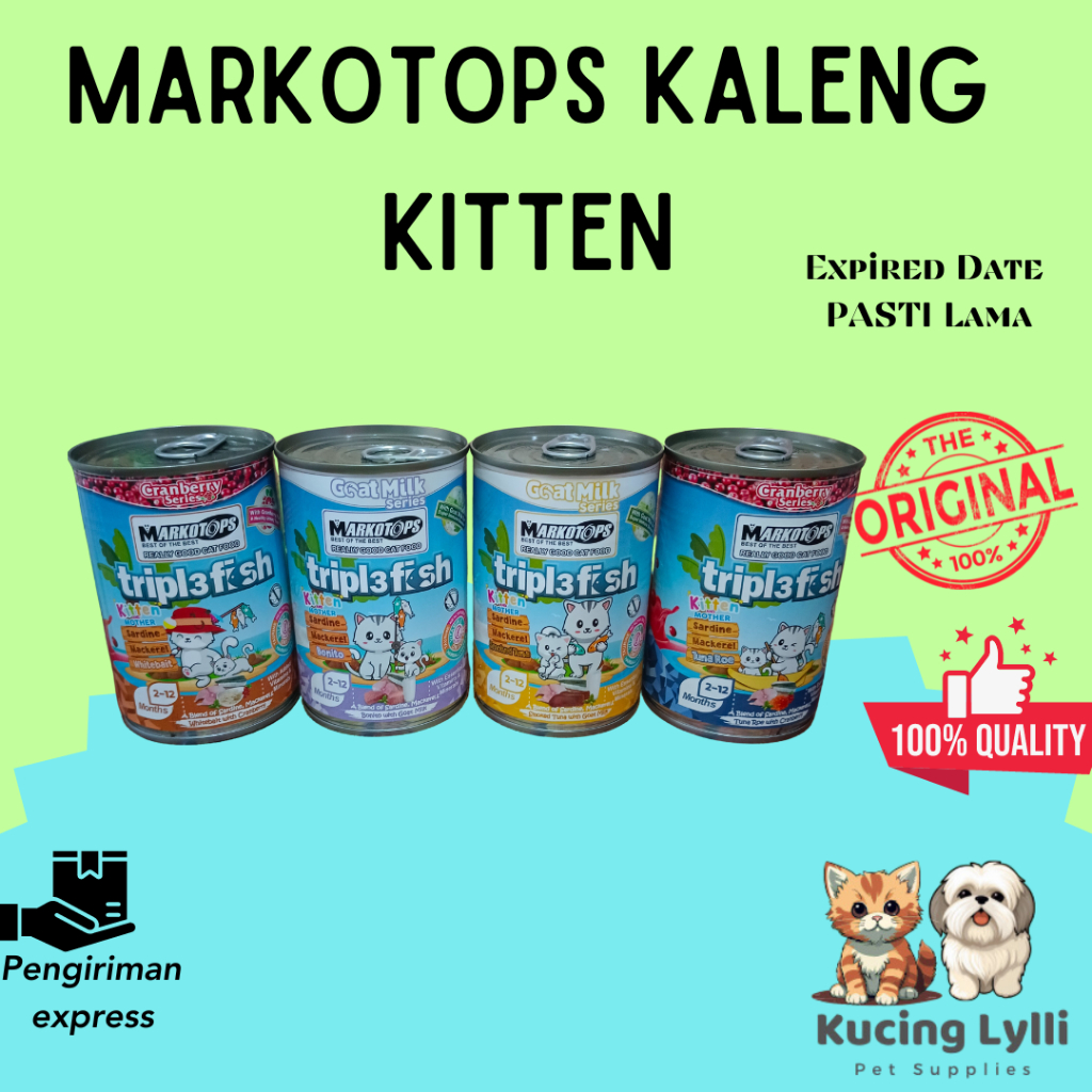 Markotops Kitten Kaleng 400 gram - Makanan Kucing Basah Wetfood Wet Food