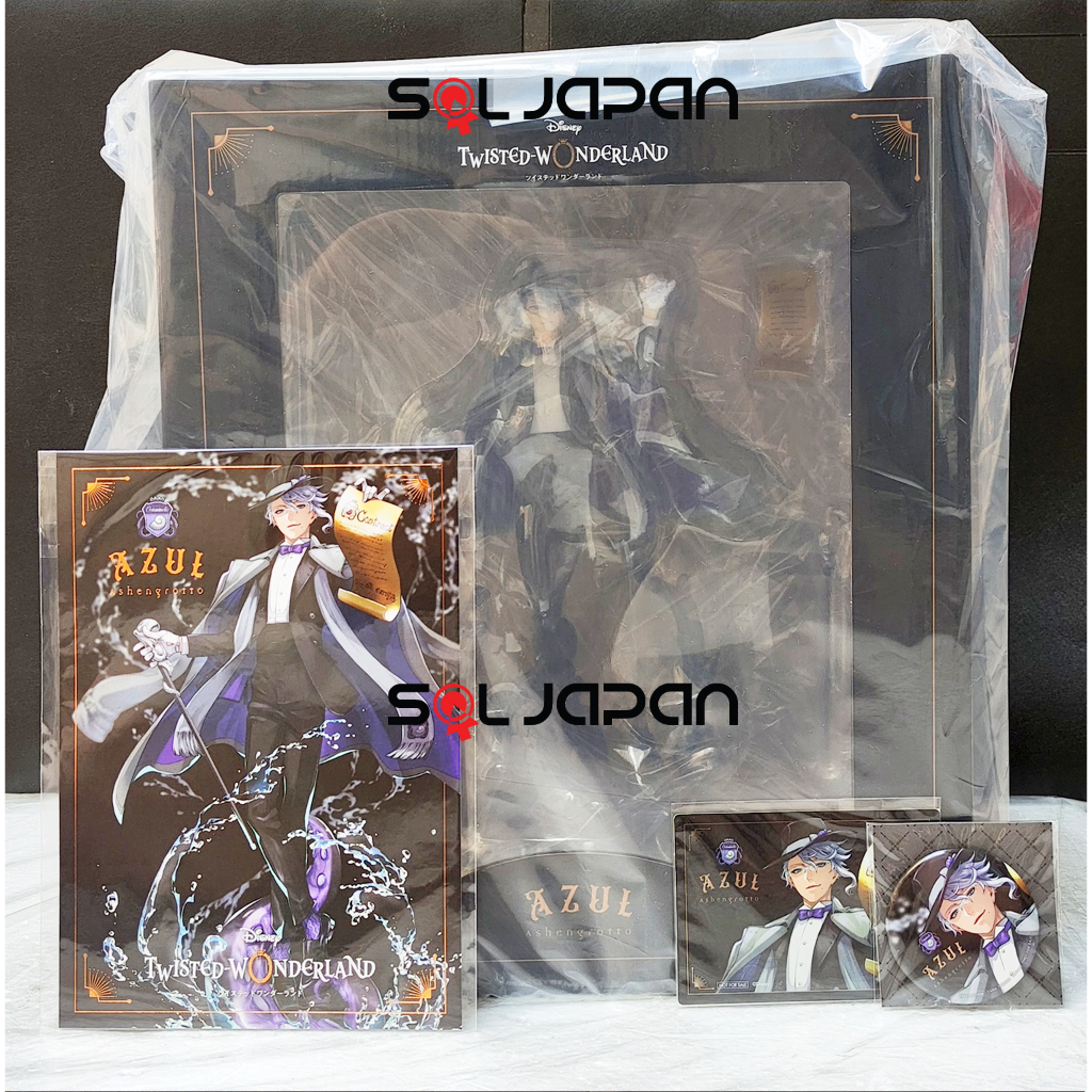 Twisted Wonderland 1/8 Scale Figure Azul Ashengrotto Badge Postcard