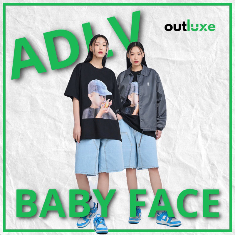 ADLV Baby Face Cap Boy Tee - Black