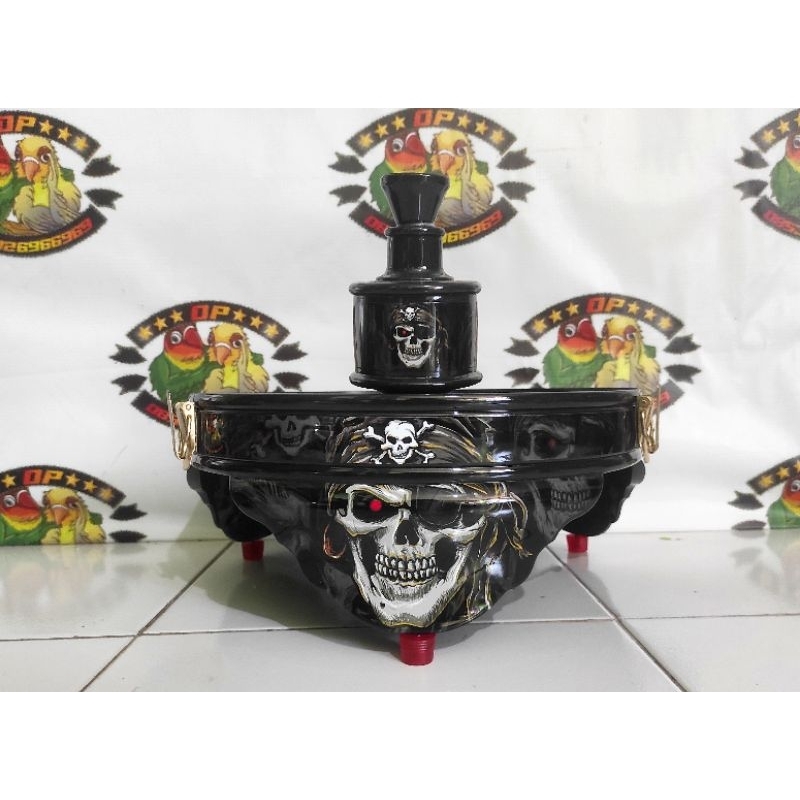 TEBOK PVC SLIM LOVEBIRD MOTIF DECAL STIKER