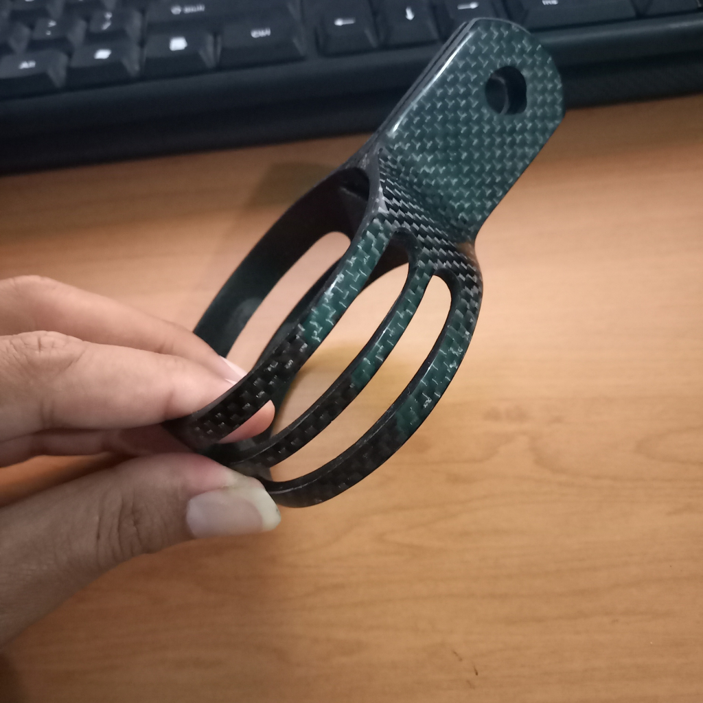 Promo klem knalpot NInja 2 tak material karbon asli klem karbon carbon 2,5inch