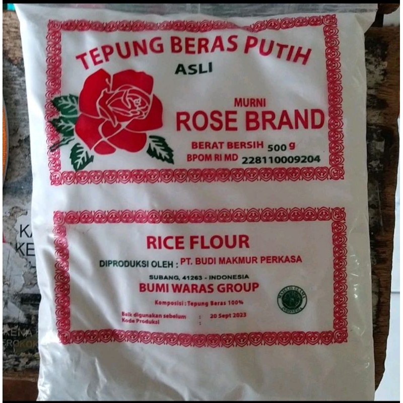 

Tepung beras rose brand 500gr