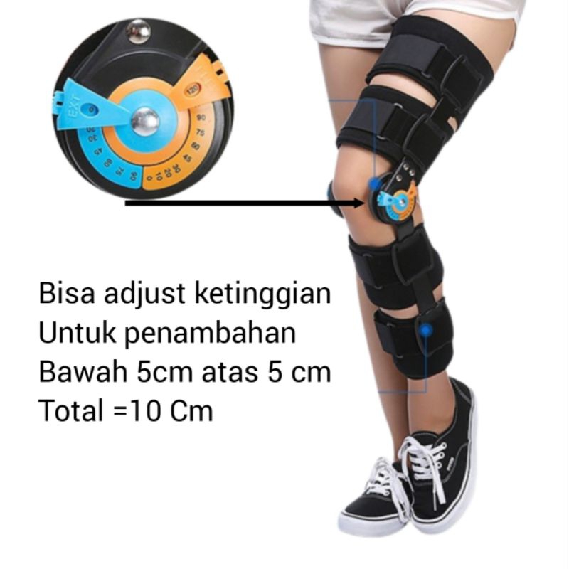Knee Brace Post Op Deker Penyangga Lutut Terapi Paska Operasi ACL PCL