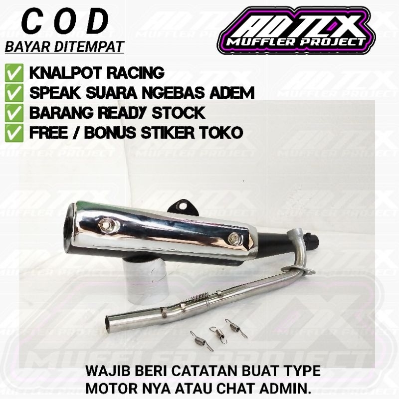 KNALPOT TSUKIGI STANDAR RACING JUPITER Z JUPITER Z1 VEGA R VEGA ZR VEGA RR JUPITER MX 135 MX KING 15